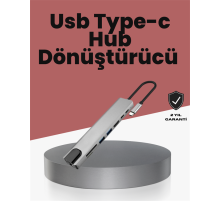 Alüminyum Gövdeli Type‑C HDMI & Ethernet Adaptör – Tak & Çalıştır
