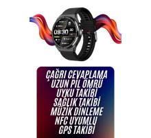 Amoled Ekran Akıllı Saat Üç Kordonlu İOS Android Uyumlu