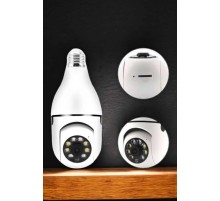 Ampul Görünümlü Güvenlik Kamerası Duylu Wifi Kamerası Dönebilen