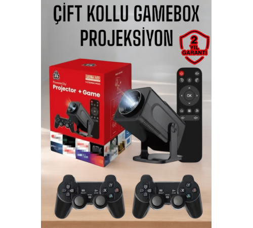 Android Projeksiyon ve Çift Kollu Game Box