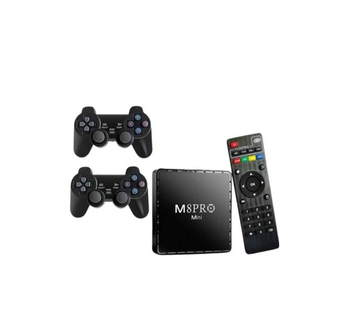 Android Tv Box 2.4g 10k Ultra Hd 2gb Ram 64gb Hafıza 10000 Retro Oyunlu Konsol Game Stick M8 Pro