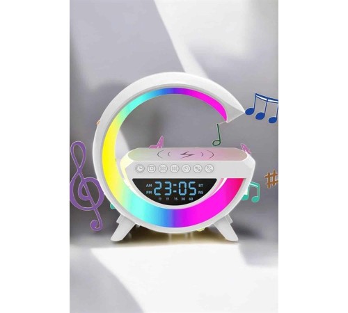 Android Uyumlu Akıllı Bluetooth Hoparlör Kablosuz Şarj Cihazı Standı