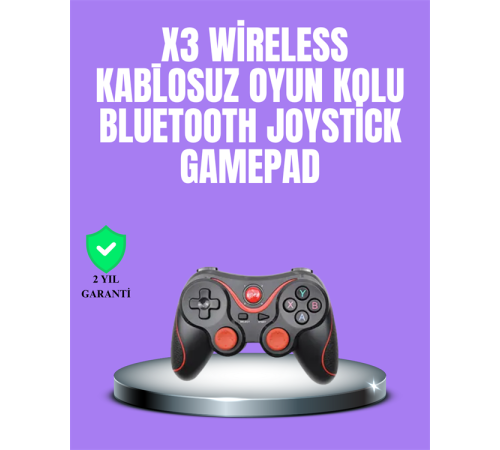 Android Uyumlu Gamepad X3 Game Stick Oyun Kolu Bluetooth Bağlantılı