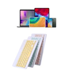 Android ve İOS Uyumlu Bluetooth Kablosuz Türkçe Q Klavye Renkli