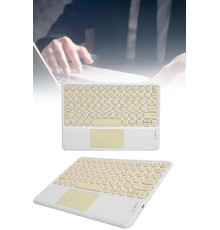 Android ve İOS Uyumlu Bluetooth Klavye Touchpad Slim Kablosuz Wifi Q Klavye
