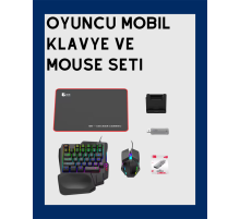 Android Uyumlu Klavye Mouse Oyun Seti – Gecikmesiz Bağlantı, Tak-Çalıştır Özellikli