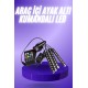 Araç İçi Ayak Altı 12'li Şerit Led Işık Uzaktan Kumandalı RGB Işıklı Ses ve Müziğe Duyarlı