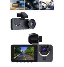 Araç İçi Dikiz Kamerası Sürüş Kaydedici 3 Lensli DVR Kamera
