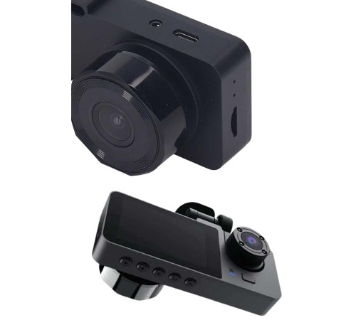 Araç İçi Dikiz Kamerası Sürüş Kaydedici 3 Lensli DVR Kamera