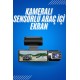 Araç İçi Full Hd Kamera Ön ve Arka Kameralı Ekranlı Araç Kamerası