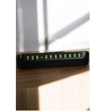 Araç İçi Numaratör Numaralık Torpido Üstü Açılır Kapanır Telefon Numarası Bırakma