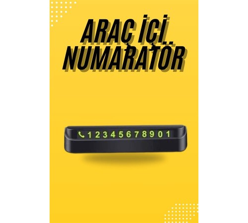 Araç Park Numaratörü Tüm Araçlara Uyumlu Araba Numaralık