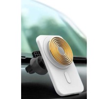 araç uyumlu Kablosuz 15W Taşınabilir Şarj Aleti Çift Kablo