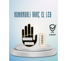 Aracınız İçin Eğlenceli ve Güvenli İletişim: LED Jest Lambası, Uzaktan Kumandalı, Kolay Montaj