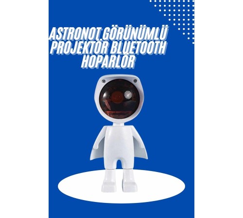 Astronot Işık Projektörü Gökkuşağı Projeksiyon Gece Lambası Hediyelik