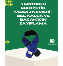 Ayarlanabilir Hız ve Titreşim Modlarına Sahip Manyetik Masaj ve Zayıflama Kemeri