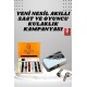 Aynalı Bluetooth Kulaklık ve 7 Kordonlu Akıllı Saat Dijital Göstergeli Uzun Pil Ömrü