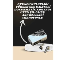 Aynalı Bluetooth Kulaklık ve 7 Kordonlu Akıllı Saat Dijital Göstergeli Uzun Pil Ömrü