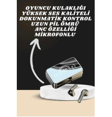 Aynalı Bluetooth Kulaklık ve 7 Kordonlu Akıllı Saat Dijital Göstergeli Uzun Pil Ömrü