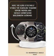 Aynalı Bluetooth Kulaklık Yeni Nesil Akıllı Saat Titreşimli Nabız Ölçer Spor Modları