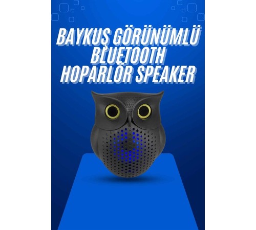 Baykuş Tasarımlı Mini Bluetooth Speaker Yüksek Ses Kaliteli Taşınabilir
