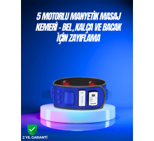 Bel, Kalça, Bacak ve Karın Bölgesi İçin 5 Motorlu Titreşimli Masaj Cihazı