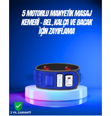 Bel, Kalça, Bacak ve Karın Bölgesi İçin 5 Motorlu Titreşimli Masaj Cihazı