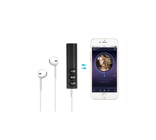 Bluetooth AUX Adaptör | 3.5mm Ses Girişi İçin Kablosuz Dönüştürücü, 10m Menzil