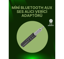 Bluetooth 4.1 Ses Alıcısı | 3.5mm Girişli Hoparlör & Kulaklıklar İçin Kablosuz Dönüştürücü