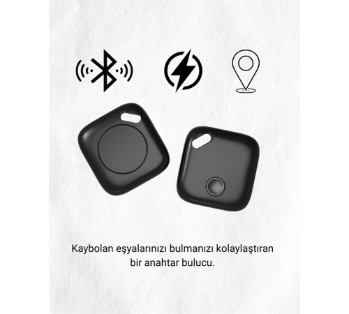 iOS & Android Uyumlu Smart Tag | Uzun Pil Ömrü | Bul Uygulaması ile Entegre Akıllı Takip Cihazı