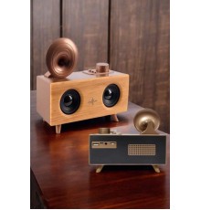 Bluetooth Hoparlör Ahşap Klasik Retro Gramofon Bluetooth Müzik Kutusu