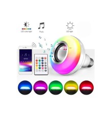Bluetooth Hoparlör Akıllı Rgb Led Işık Renk Değiştirme Ses Bombası Ampül Görünümlü