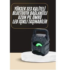 Bluetooth Hoparlör Android ve İOS Uyumlu Ses Bombası USB Girişli Taşınabilir