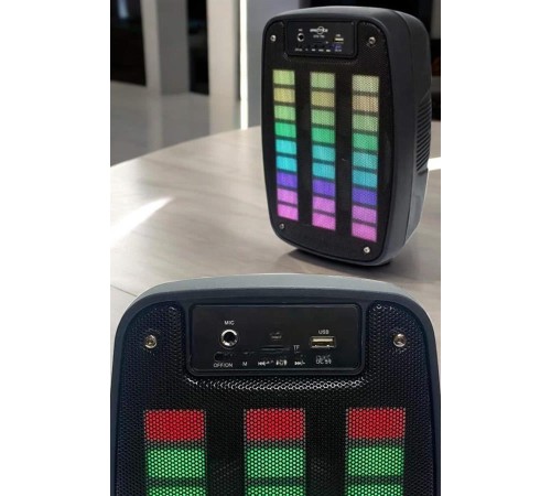 Bluetooth Hoparlör RGB Işıklı USB SD Kart Girişli Taşınabilir