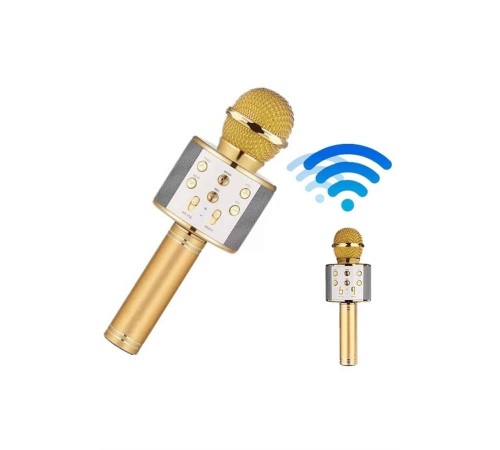 Bluetooth Hoparlör USB AUX SD Kart Kaoroke Mikrofon Uzun Pil Ömrü