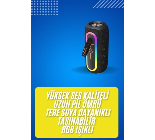 Bluetooth Hoparlör USB Şarjlı Uzun Pil Ömrü Android ve İOS Uyumlu Renkli