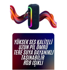 Bluetooth Hoparlör Uzun Pil Ömrü Taşınabilir Yüksek Ses Kaliteli