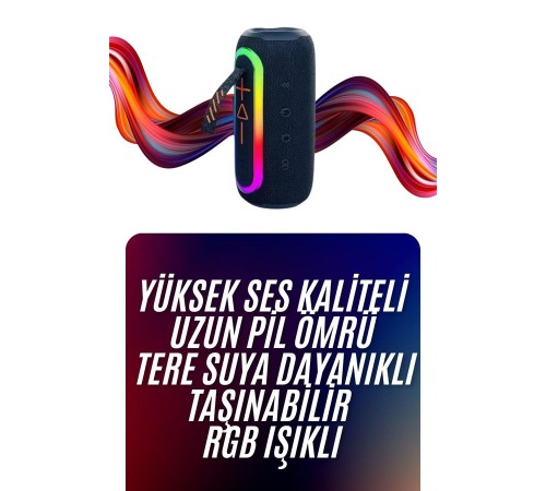 Bluetooth Hoparlör Uzun Pil Ömrü Taşınabilir Yüksek Ses Kaliteli