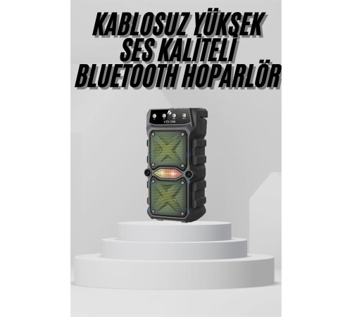 Bluetooth Hoparlör Yüksek Ses Kaliteli Büyük Boy Çift Çıkışlı Ses Bombası