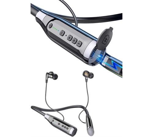 Bluetooth Kulaklık 120 Saat Kullanım Süresi Boyun Askılı Bluetooth Kablosuz Kulaklık