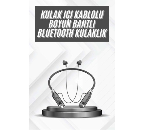 Bluetooth Kulaklık 120 Saat Kullanım Süresi Boyun Askılı Bluetooth Kablosuz Kulaklık
