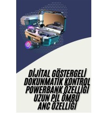 Bluetooth Kulaklık Android ve İOS Uyumlu ANC Özellikli Dijital Şarj Göstergeli