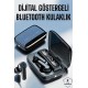 Bluetooth Kulaklık Dijital Göstergeli Kablosuz Uzun Pil Ömrü