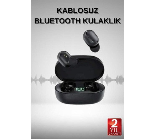 Bluetooth Kulaklık Dijital Göstergeli Yüksek Ses Kaliteli Uzun Pil Ömrü