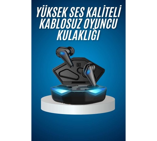 Bluetooth Kulaklık  Kulaklığı RGB Işıklı Oyunlarda Düşük Gecikme
