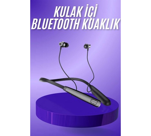Bluetooth Kulaklık Şarj Göstergeli 100 Saat Şarj Kapasiteli Sporcu Kulaklık