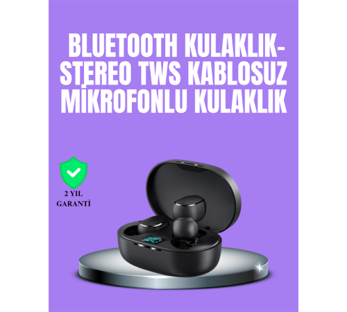 Bluetooth Kulaklık TWS Yüksek Ses Kaliteli Kesintisiz Dijital Göstergeli Kulaklık