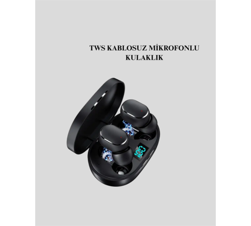 Bluetooth Kulaklık TWS Yüksek Ses Kaliteli Kesintisiz Dijital Göstergeli Kulaklık