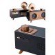 Bluetooth Nostalji Speaker Radyo Gramofon Ahşap Renk Vintage