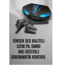 Bluetooth  Kulaklığı Led Işıklı Kablosuz ANC Özelliği